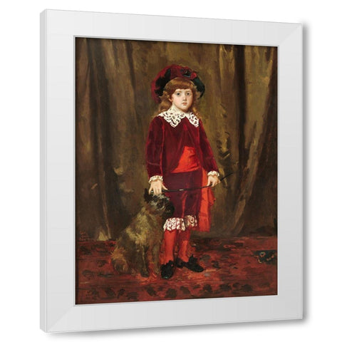 Eddy Cassatt White Modern Wood Framed Art Print by Cassatt, Mary