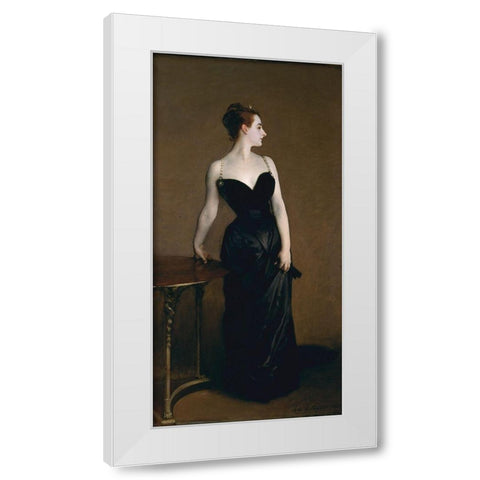 Portrait of Madame X1884 White Modern Wood Framed Art Print by Sargent, John Singer