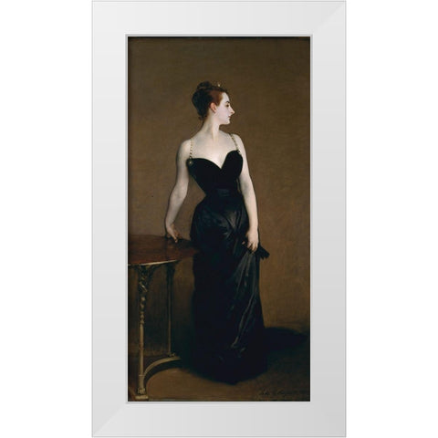 Portrait of Madame X1884 White Modern Wood Framed Art Print by Sargent, John Singer
