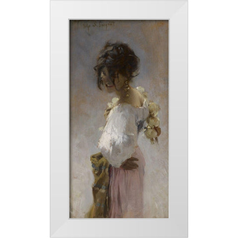 Rosina White Modern Wood Framed Art Print by Sargent, John Singer