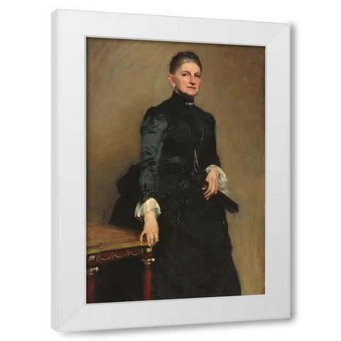 Eleanora ODonnell Iselin (Mrs. Adrian Iselin) White Modern Wood Framed Art Print by Sargent, John Singer
