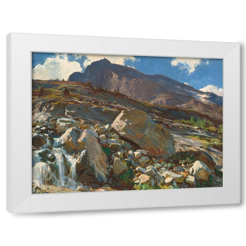 Simplon Pass White Modern Wood Framed Art Print by Sargent, John Singer