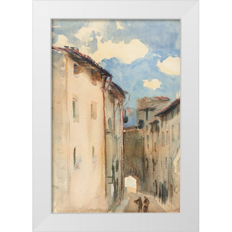 Camprodon, Spain White Modern Wood Framed Art Print by Sargent, John Singer