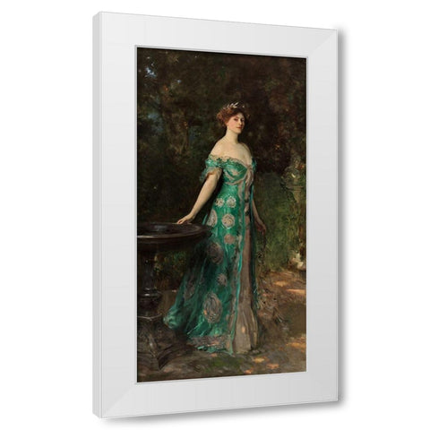 Portrait of Millicent, Duchess of Sutherland, 1904 White Modern Wood Framed Art Print by Sargent, John Singer