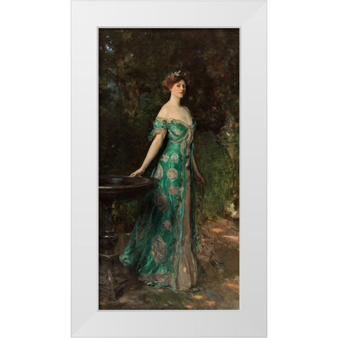 Portrait of Millicent, Duchess of Sutherland, 1904 White Modern Wood Framed Art Print by Sargent, John Singer