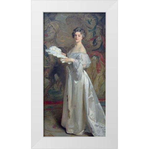 Ada Rehan White Modern Wood Framed Art Print by Sargent, John Singer