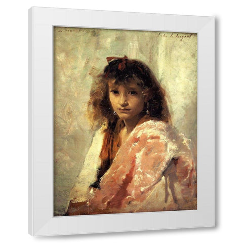 Carmela Bertagna White Modern Wood Framed Art Print by Sargent, John Singer