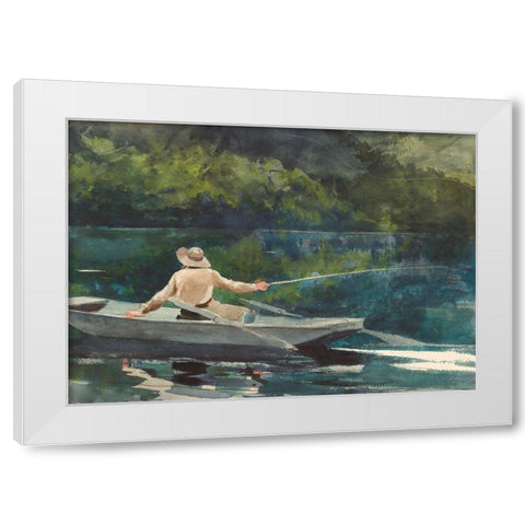 Casting, Number Two White Modern Wood Framed Art Print by Homer, Winslow