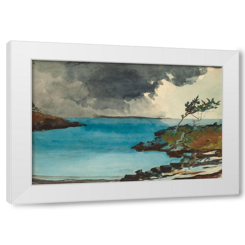 The Coming Storm White Modern Wood Framed Art Print by Homer, Winslow