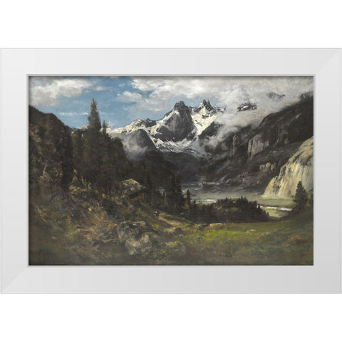 Headwaters of the San Joaquin White Modern Wood Framed Art Print by Keith, William