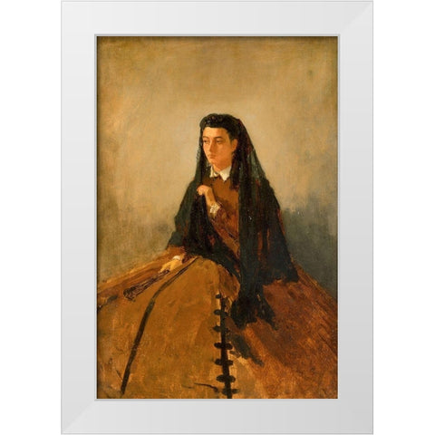 Portrait of Pauline White Modern Wood Framed Art Print by Homer, Winslow