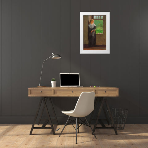 Reverie White Modern Wood Framed Art Print by Homer, Winslow