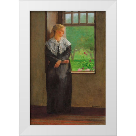 Reverie White Modern Wood Framed Art Print by Homer, Winslow