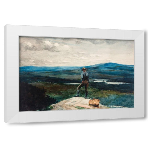 The Ranger, Adirondacks White Modern Wood Framed Art Print by Homer, Winslow
