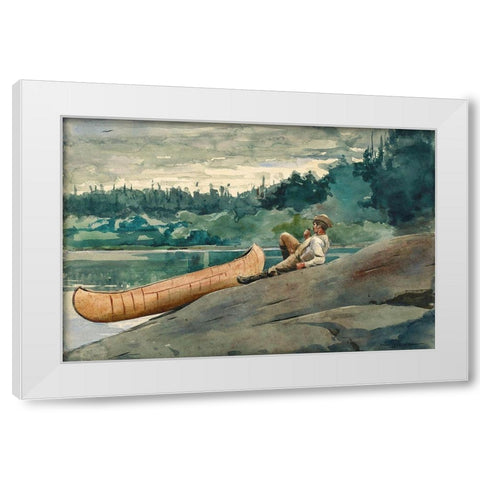 The Guide White Modern Wood Framed Art Print by Homer, Winslow