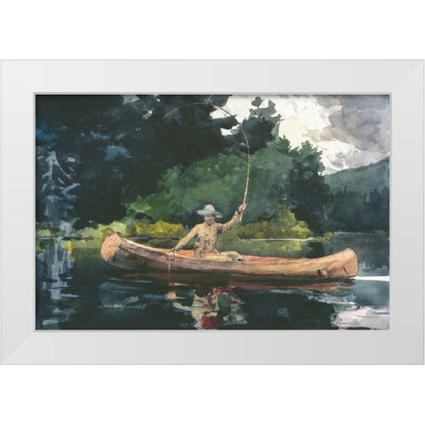 The North Woods White Modern Wood Framed Art Print by Homer, Winslow