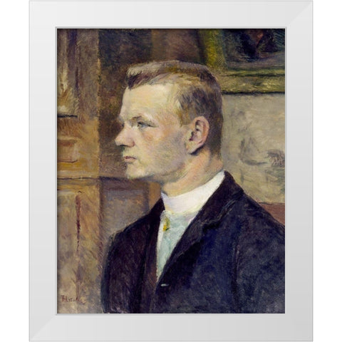 Frederick Wenz White Modern Wood Framed Art Print by Toulouse-Lautrec, Henri de