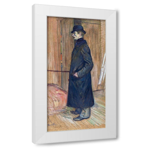 Gaston Bonnefoy White Modern Wood Framed Art Print by Toulouse-Lautrec, Henri de