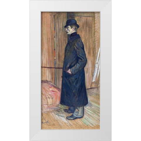 Gaston Bonnefoy White Modern Wood Framed Art Print by Toulouse-Lautrec, Henri de