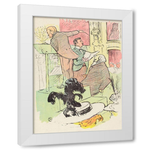 Les grands concerts de lopera White Modern Wood Framed Art Print by Toulouse-Lautrec, Henri de