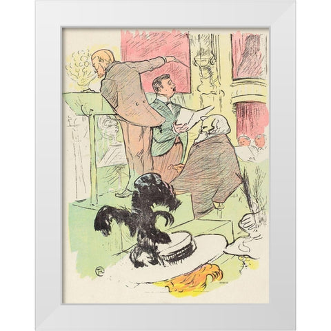 Les grands concerts de lopera White Modern Wood Framed Art Print by Toulouse-Lautrec, Henri de