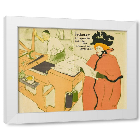 Cover for Lestampe originale White Modern Wood Framed Art Print by Toulouse-Lautrec, Henri de