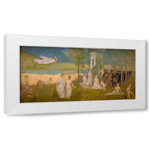 The Sacred Grove White Modern Wood Framed Art Print by Toulouse-Lautrec, Henri de