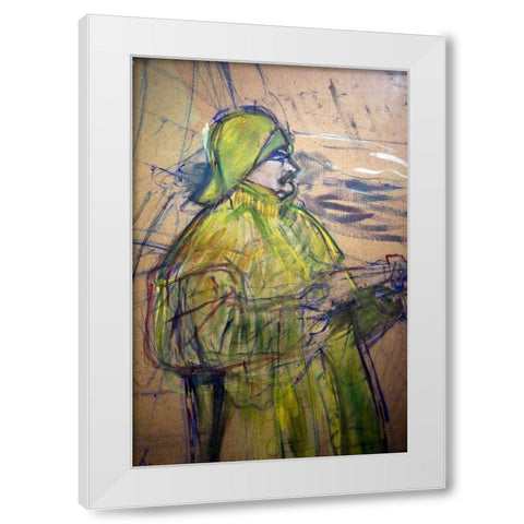 Maurice Joyant White Modern Wood Framed Art Print by Toulouse-Lautrec, Henri de