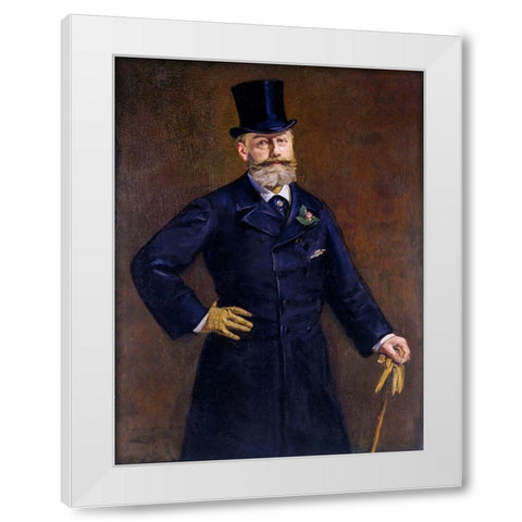 Antonin Proust White Modern Wood Framed Art Print by Manet, Edouard