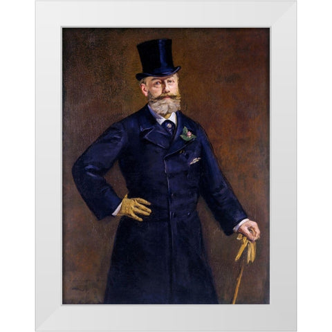 Antonin Proust White Modern Wood Framed Art Print by Manet, Edouard