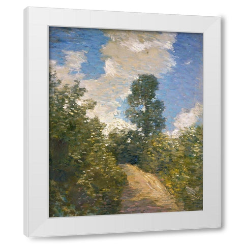 Back Road White Modern Wood Framed Art Print by Weir, J Alden