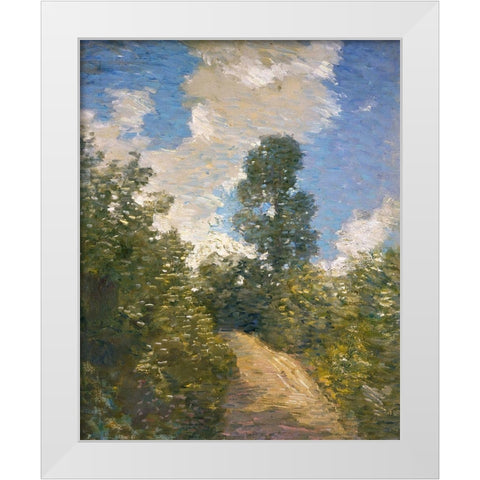 Back Road White Modern Wood Framed Art Print by Weir, J Alden