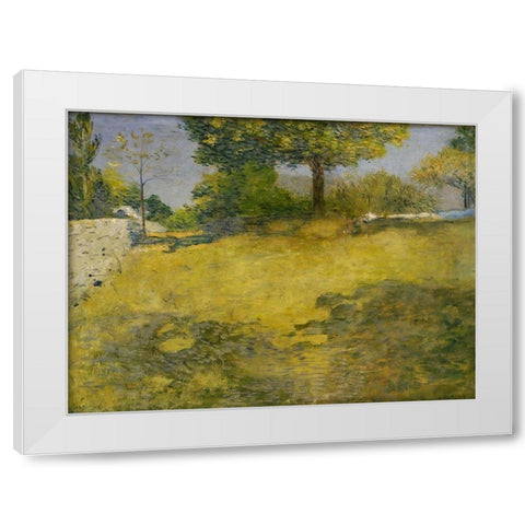The High Pasture White Modern Wood Framed Art Print by Weir, J Alden