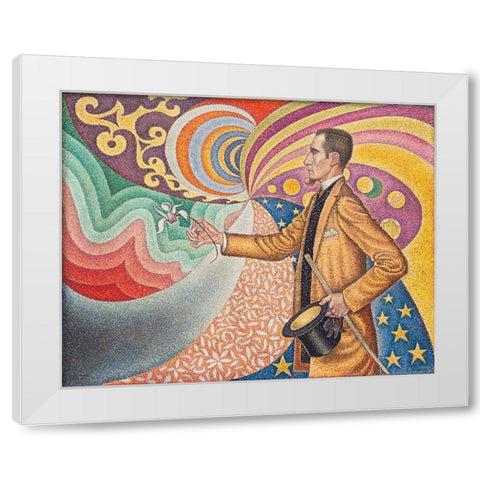 Portrait of M.Â Felix FeneonÂ  White Modern Wood Framed Art Print by Signac, Paul