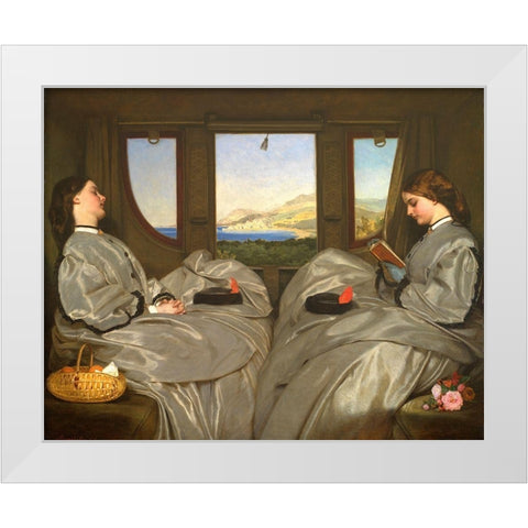 The Travelling Companions White Modern Wood Framed Art Print by Egg, Augustus