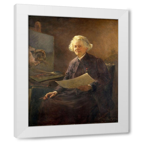 Rosa Bonheur White Modern Wood Framed Art Print by Klumpke, Anna Elizabeth