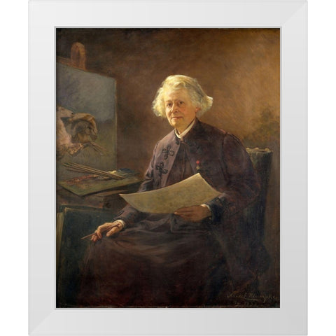 Rosa Bonheur White Modern Wood Framed Art Print by Klumpke, Anna Elizabeth