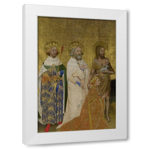Wilton Diptych, left panel White Modern Wood Framed Art Print by Unknown