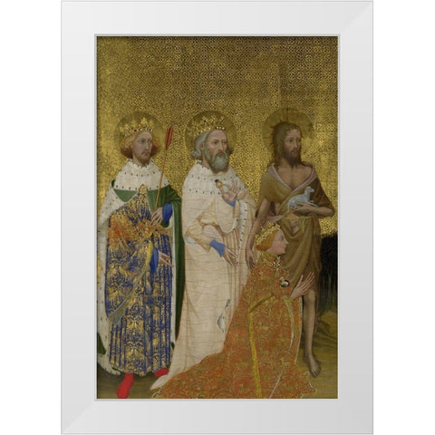Wilton Diptych, left panel White Modern Wood Framed Art Print by Unknown
