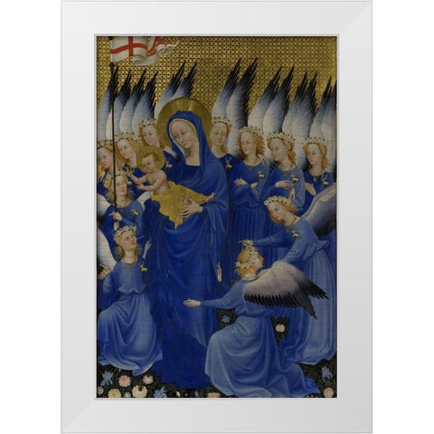 Wilton Diptych, right panel White Modern Wood Framed Art Print by Unknown