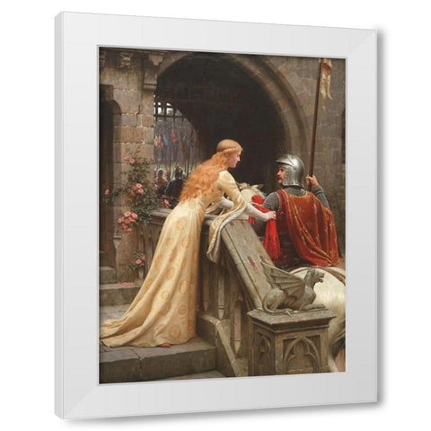 God Speed White Modern Wood Framed Art Print by Leighton, Edmund