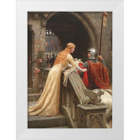 God Speed White Modern Wood Framed Art Print by Leighton, Edmund