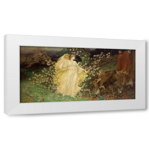 Venus andÂ Anchises White Modern Wood Framed Art Print by Richmond, William Blake