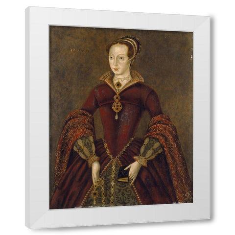 Streatham portrait White Modern Wood Framed Art Print by Unknown