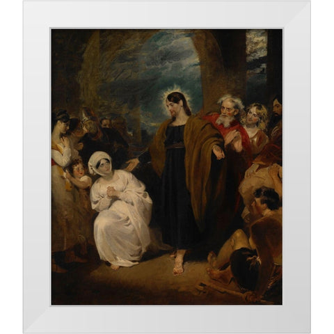 The Virtue of Faith White Modern Wood Framed Art Print by Harlow, George Henry