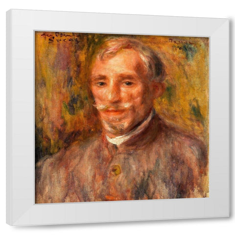 Portrait of Felix Hippolyte Lucas 1918 White Modern Wood Framed Art Print by Renoir, Pierre-Auguste