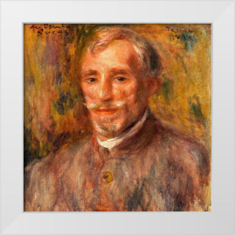 Portrait of Felix Hippolyte Lucas 1918 White Modern Wood Framed Art Print by Renoir, Pierre-Auguste