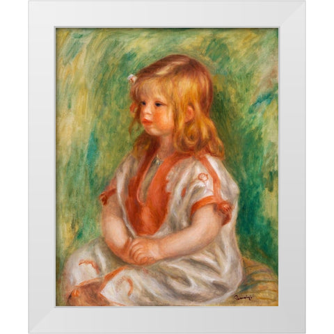 Claude Renoir 1904 White Modern Wood Framed Art Print by Renoir, Pierre-Auguste