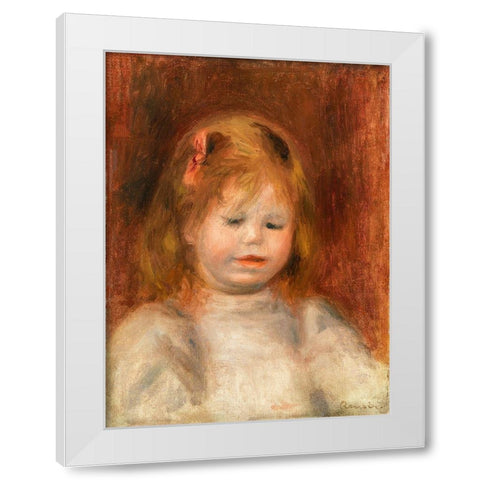 Portrait of Jean Renoir 1897 White Modern Wood Framed Art Print by Renoir, Pierre-Auguste