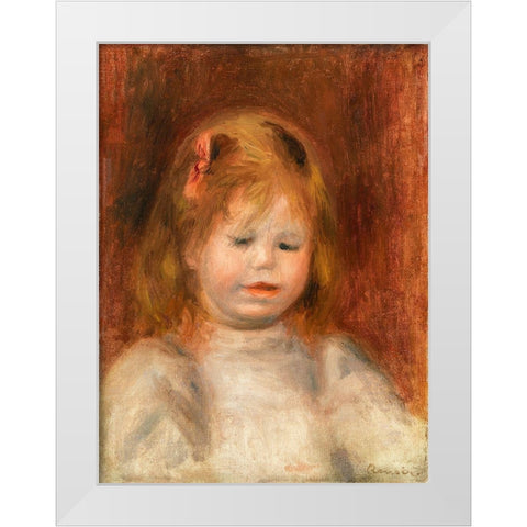 Portrait of Jean Renoir 1897 White Modern Wood Framed Art Print by Renoir, Pierre-Auguste